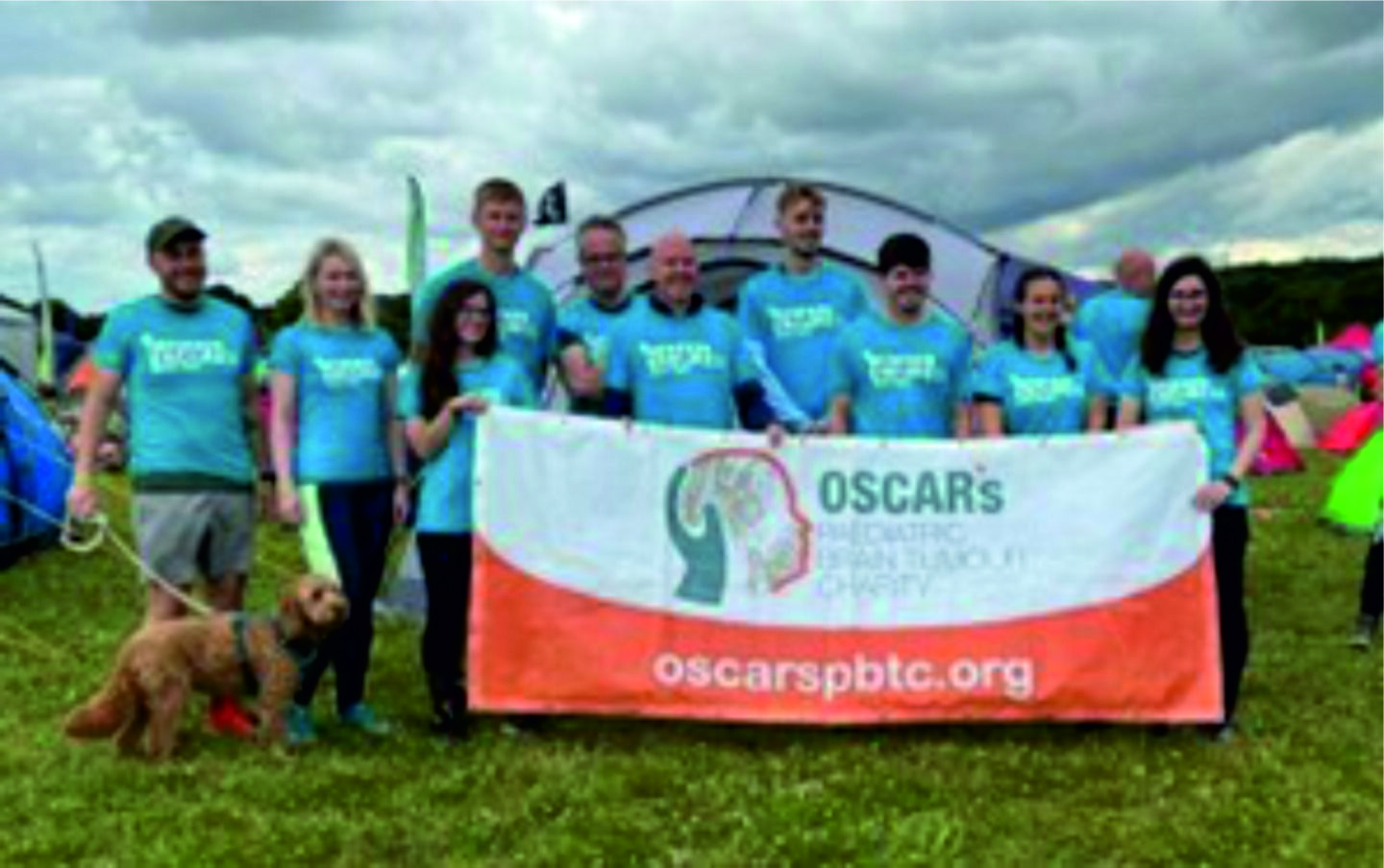 An image of ten YHEC staff who participated in the York marathon relay for Oscar's